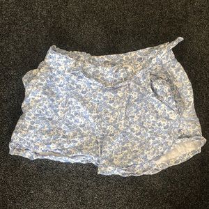 Blue paisley shorts